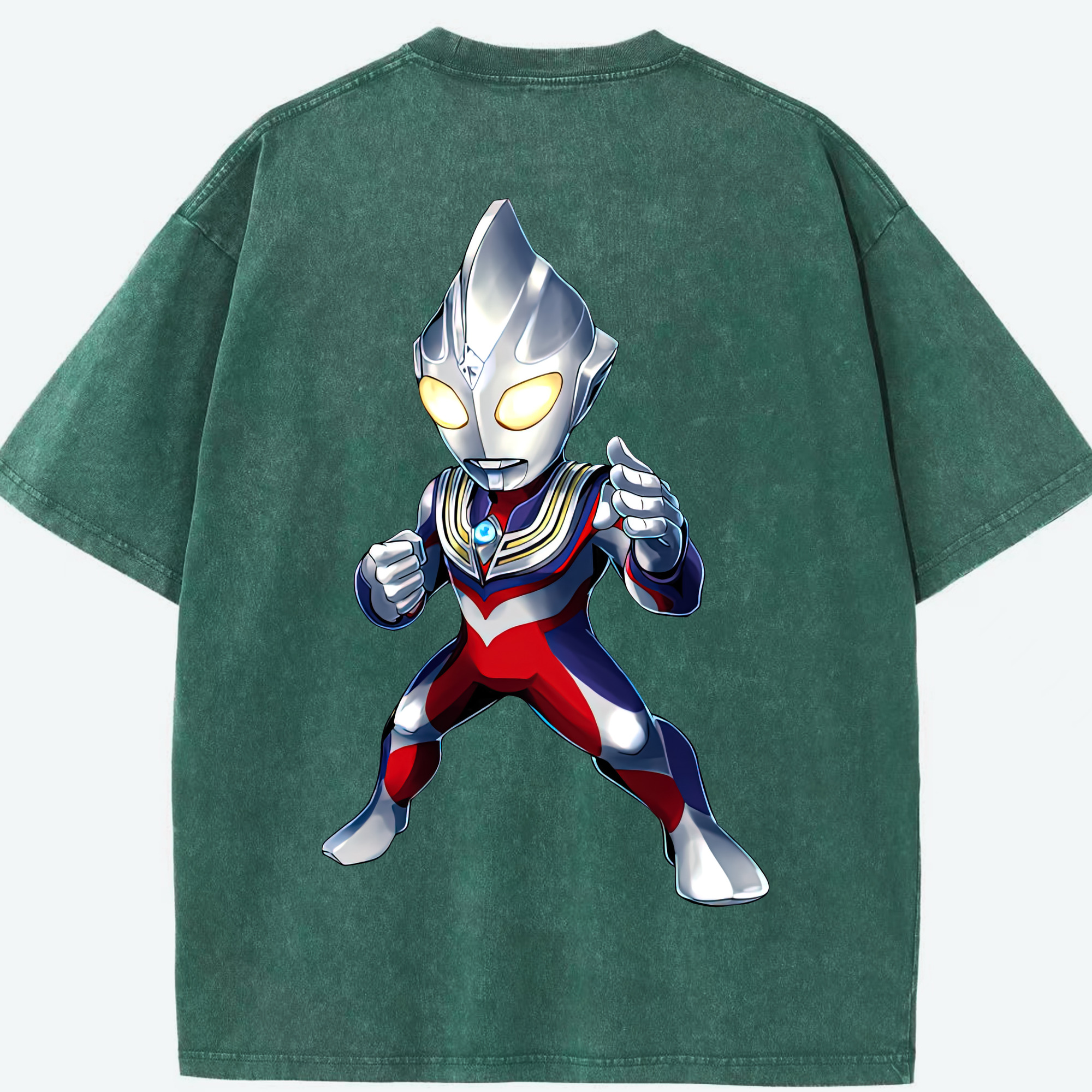 （画像用） ウルトラマン Ultraman 綿100% ヴィンテージ風 半袖Tシャツ（背面プリント）